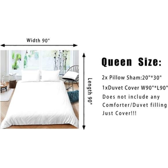 Paris Comforter Cover Set Queen Size Eiffel Tower Bedding Set Kids Girls Black - Picture 6 of 6